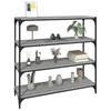 Bookshelf Gray Sonoma 100 x 33 x 100 cm Engineered Wood and Steel