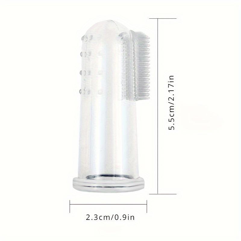 3pcs Pet Finger Toothbrush for Dogs and Cats - Ultra Soft Silicone Bristles Gently Remove Tartar and Bad Breath - Manual for Small and Large Pets