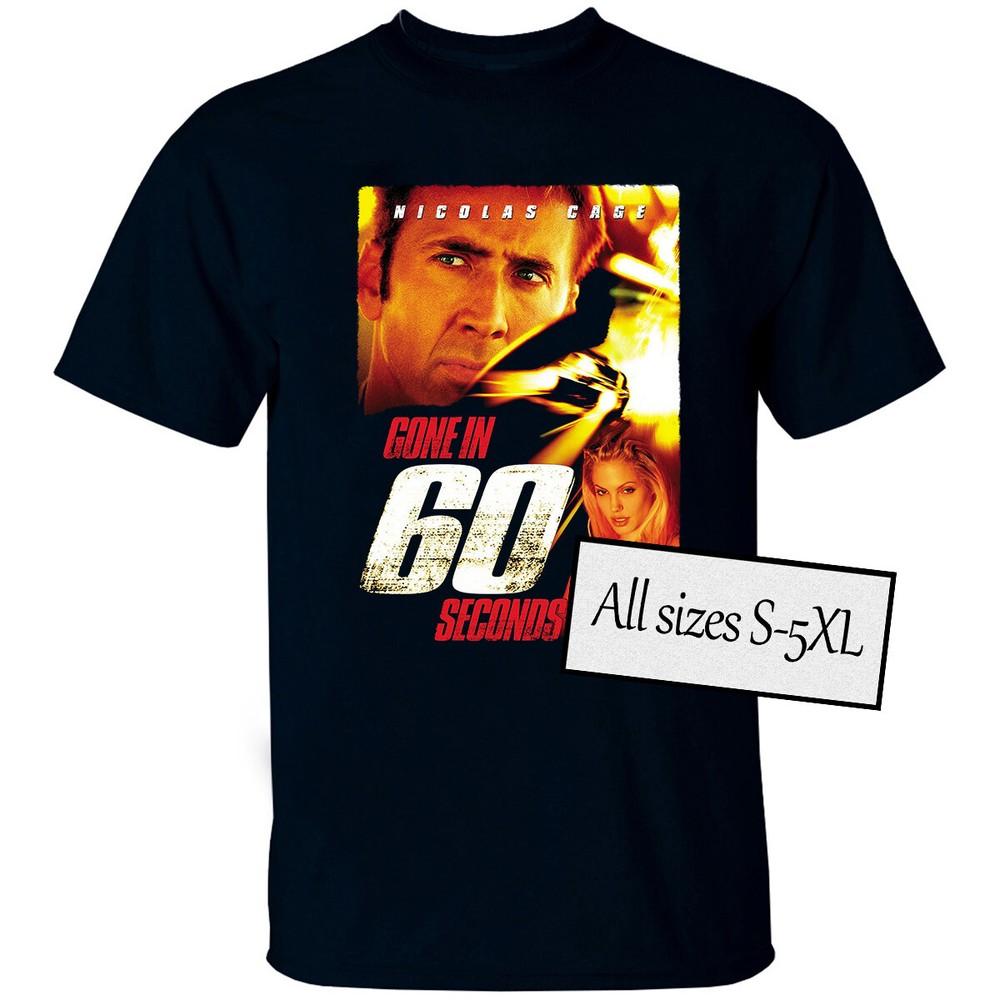 Gone In 60 Seconds V1 Movie Poster Dtg Print Unisex T Shirt All Sizes S5xl