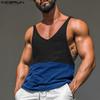 Мужские майки на бретелях, повседневные текстурные без рукавов, с прострочкой
