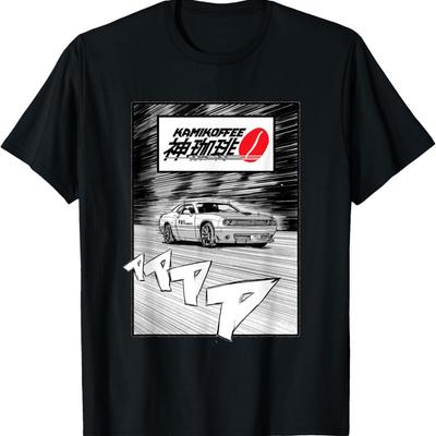 Футболка Dodge Challenger в стиле аниме