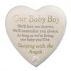 Thoughts Of You Graveside Heart Plaque - Our Baby Boy