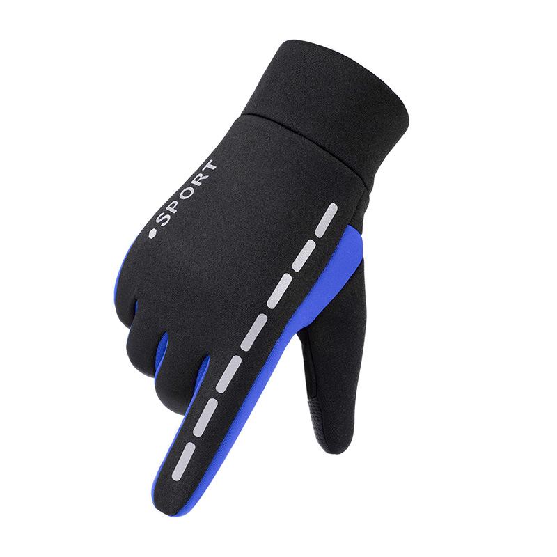 Перчатки для сенсорного экрана, мужские зимние плюшевые теплые перчатки, водонепроницаемые и ветрозащитные перчатки для альпинизма, велоспорта, мотоцикла, уличные перчатки для верховой езды