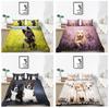 Комплект постельного белья с рисунком 3D Pet Dog, украшение для дома, подарок для мальчиков и девочек, односпальная кровать, украшение для двуспальной кровати