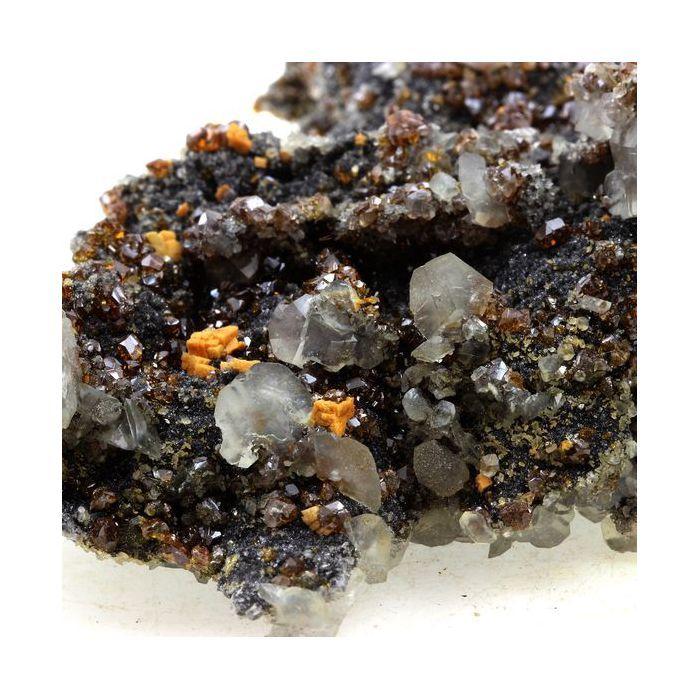 Pierres et Minéraux. Sphalerite + Calcite. 920.0 ct. Mine Troya, Pays Basque, Espagne.