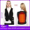 Unisex Graphene Heated V-Neck Vest: One Size Adjustable Electric Heating Vest
