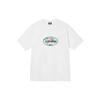 Stussy SS22 Круглый вырез с буквой Короткий рукав Американский винтаж Футболка Унисекс Футболка Белый 3903789