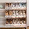Double-Layer Adjustable Shoe Rack - Space-Saving, Multi-Layer Organizer.