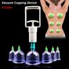 8 шт./набор Антицеллюлитные вакуумные банки для каппинга Сухой/влажный тип Нестеклянное массажное устройство для каппинга 6 банок Терапия для тела