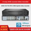 Xiongmai 5-в-1 AHD коаксиальный DVR, 8 каналов с BNC, для записи на жесткий диск