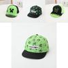 Minecraft Pattern Kids Baseball Cap With Sunshade Wide Brim For Summer Sun Protection