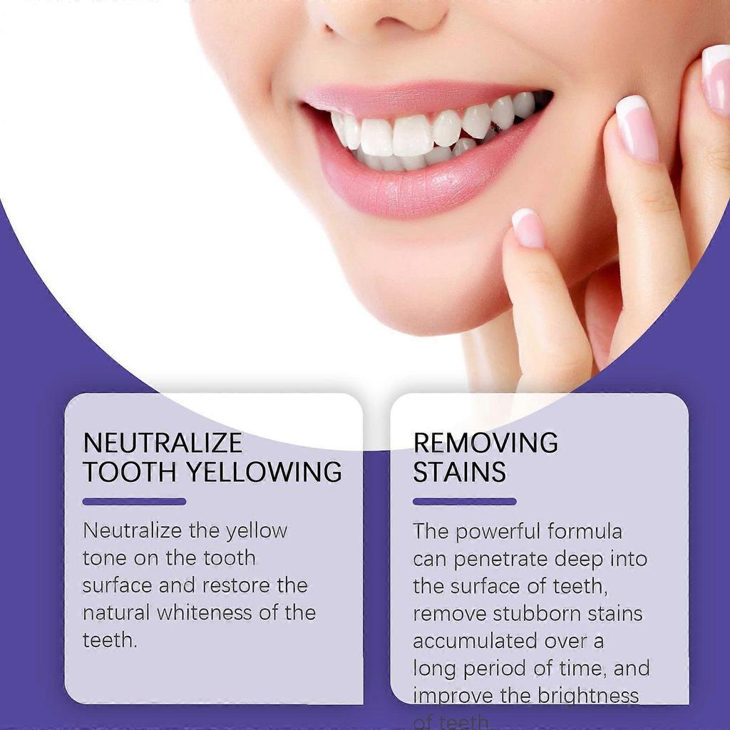 Limited time!!Oralhoe Purple Brightening Toothpaste - Brightens, Removes Stains, Improves Yellow Teeth, Gently Cleans And Cares For Oral Hygiene