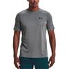 Under Armour Футболка с коротким рукавом и круглым вырезом Velocity Solid Logo, мужские топы, темно-серый цвет 1327965-012