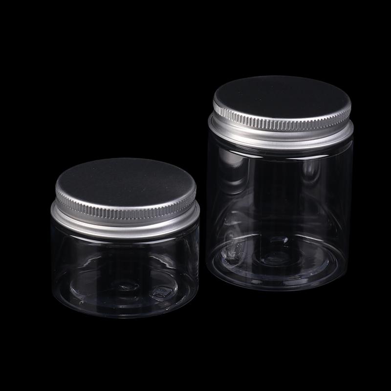 Empty Plastic Cosmetic Makeup Jar Pots Transparent Sample Bottles Eyeshadow Cream Lip Balm Container