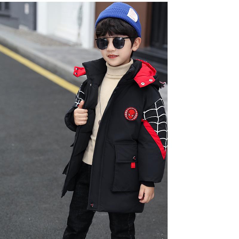 Winter Puffer Coat Thick Mid-Long Down Cotton Jacket with Faux Fur Hood