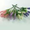 Faux Lavender Flower Arrangement With Plastic Blooms For Office Decoration Space