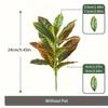 24cm/32cm Simulation Plant Green&Yellow Faux Plant Creative Plant Wall  Gift