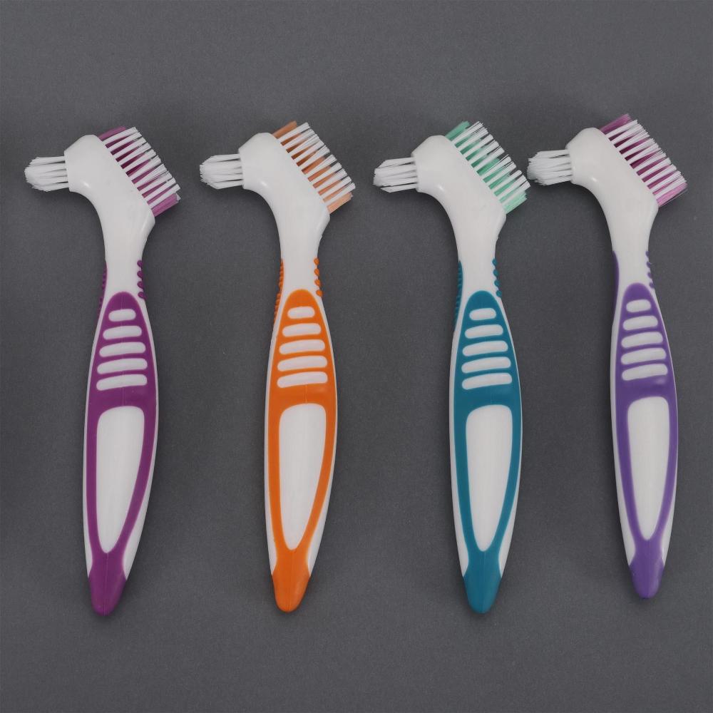 Инструмент Двухслойный контейнер для зубных протезов с корзиной Футляр для зубных протезов Коробка для зубных протезов Ванна для чистки Щетка