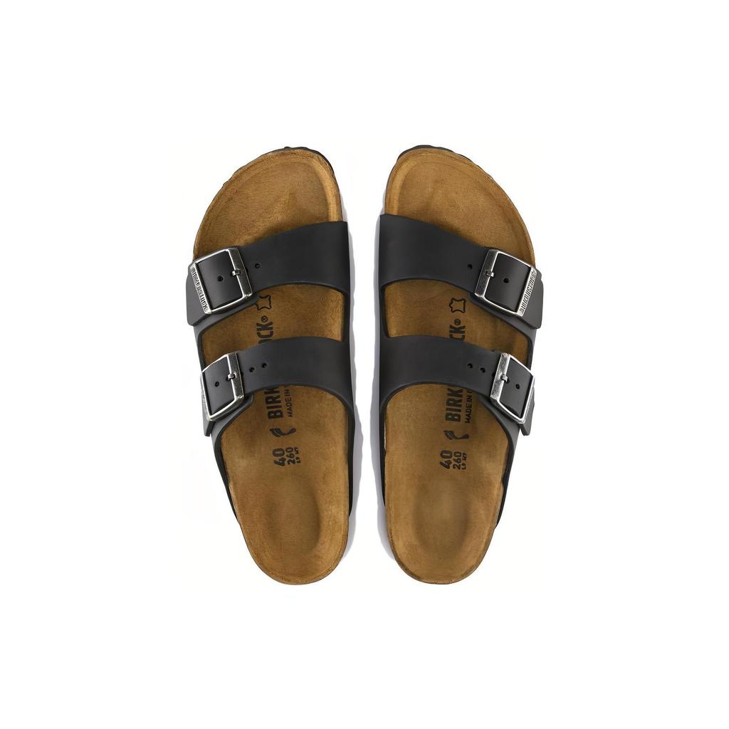 Birkenstock Arizona Slip Resistant Slide Slippers Unisex Black Regular 0552111