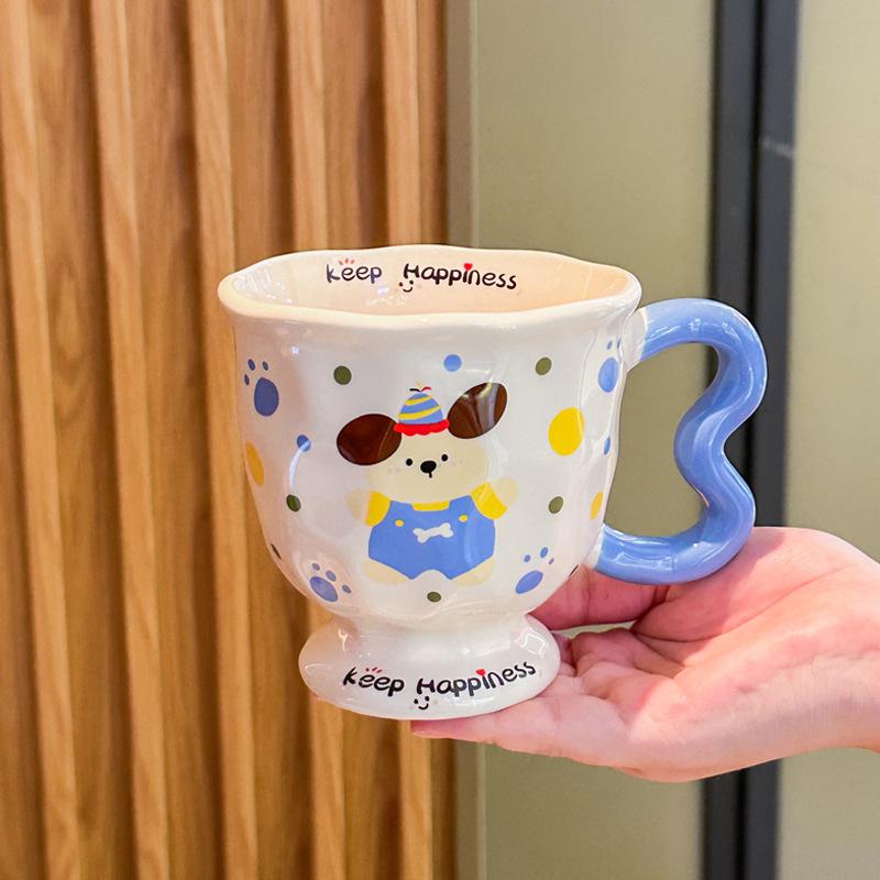 Graduation Season Souvenirs for Classmates and Teachers, Cute Rabbit Ceramic Mug, Birthday Gift Box for Boys and Girls