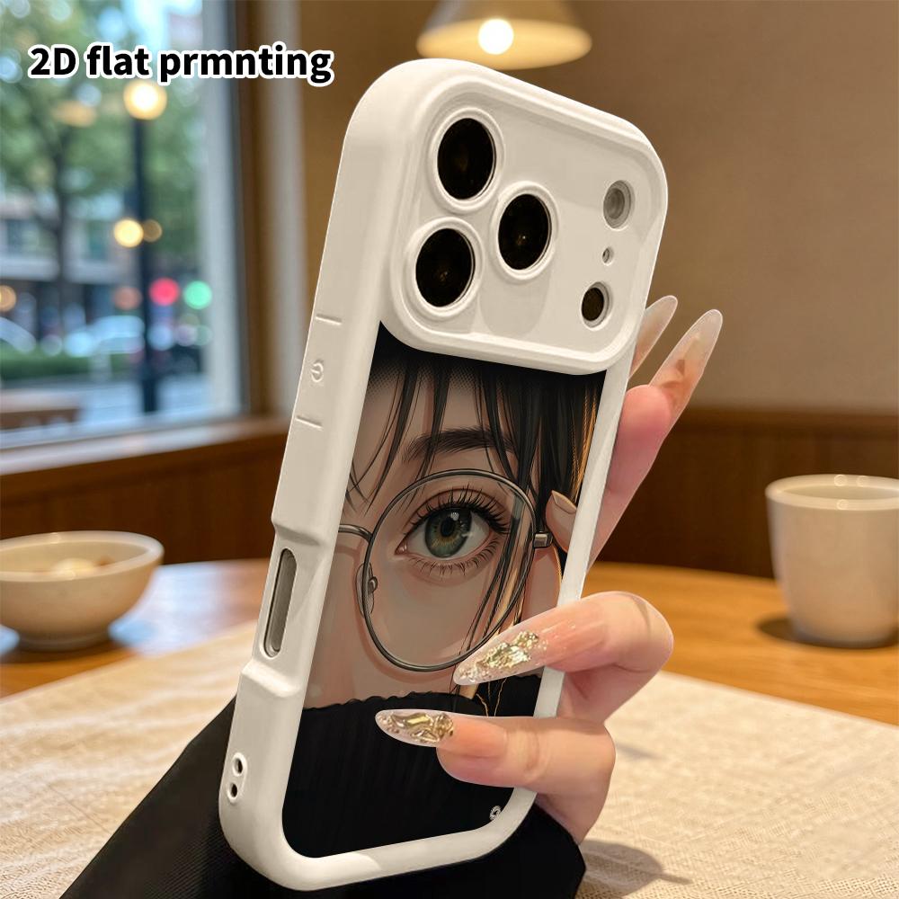 Чехол для телефона: 2D плоский, подходит для iPhone 18 17 16 15 14 13 12 Pro, девочка в мультяшном стиле, идеальный праздничный подарок на Рождество и Хэллоуин