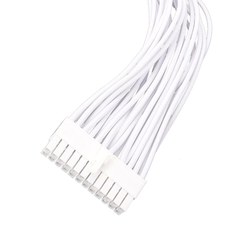 Модульный кабель питания 24PIN на 10+18PIN плетеный белый кабель для RM550X RM650X модульный шнур питания