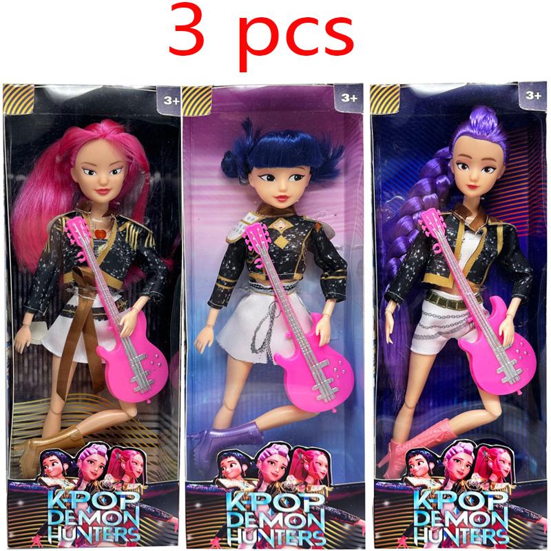 Куклы Игрушки Kpop Охотники на демонов Фигурка Игрушка Руми Мира Зои Красивая Принцесса Куклы для Маленькой Девочки Пластиковая DIY Игрушка для Девочек