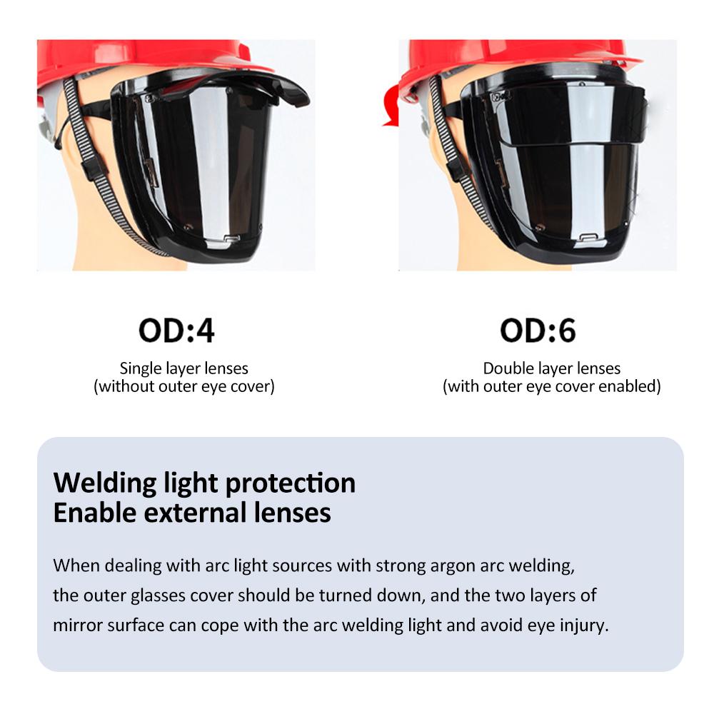 Сварочная маска для ПК, портативная сварочная маска с большим обзором на 180 градусов, устойчивая к высоким температурам маска для дуги