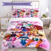 3 шт. Комплект постельного белья Winx Club Застежка на пододеяльнике Включает 1 пододеяльник и 2 наволочки, Мягкий и удобный для всех сезонов.