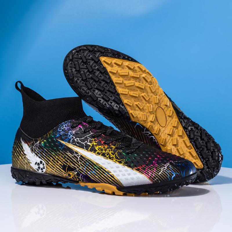 Football Shoes Men/Women's Football Boots Short -Nail High-top Socks Make Capital Outdoor Children Football Sneakers