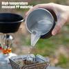 Camping Cup Spout Food Grade Heat-Resistant PP Snap Button Outdoor Hiking Backpacking Picnic Pot Mug Water Guide Nozzle Attachment Camping Accessories
