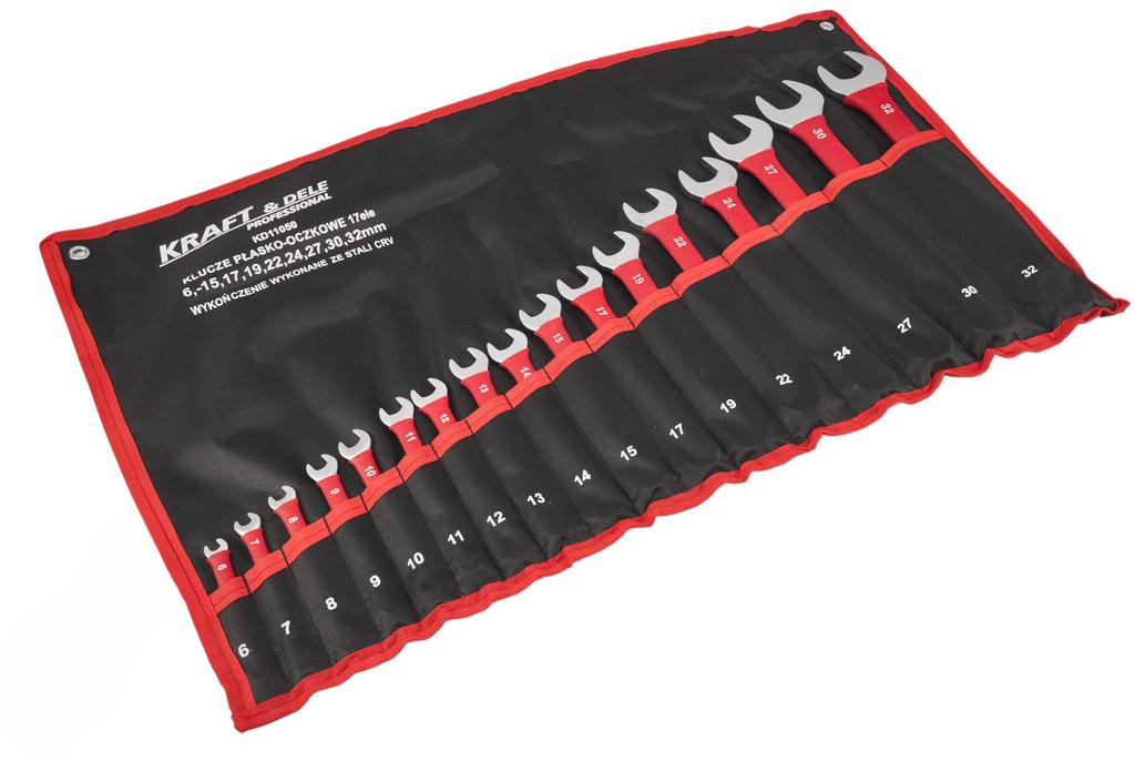 17-piece CRV combination wrenches 6-32mm KD11050