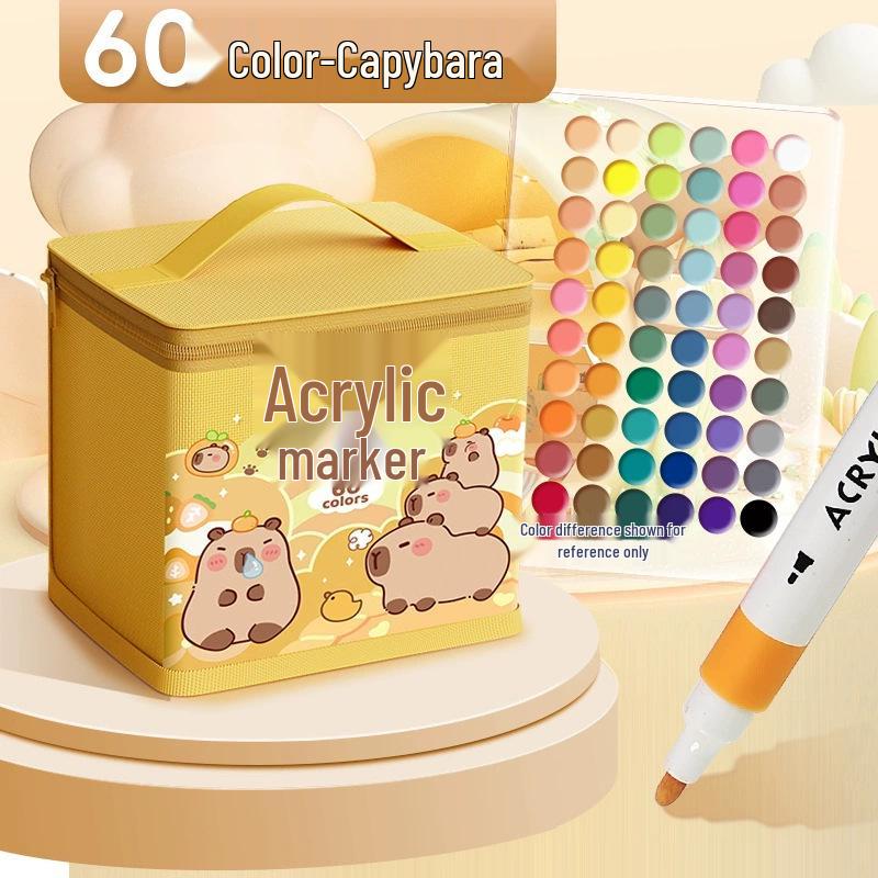 Акриловый маркер - Смываемый, Не растекающийся, Быстросохнущий, Наслаиваемый, Водостойкий маркер для искусства и школы.