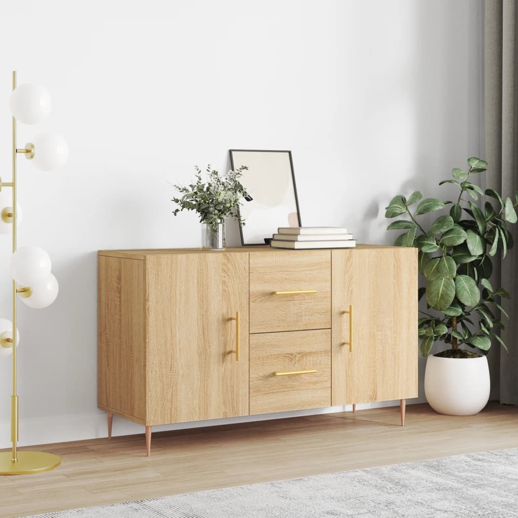 Vidaxl Komoda, Dąb Sonoma, 100X36X60 Cm, Materiał Drewnopochodny