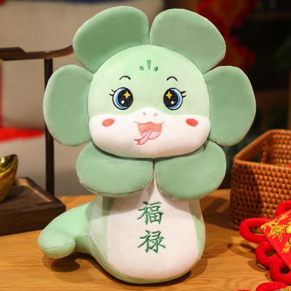 Мягкая кукла-талисман 2025 года Змеи, мягкая плюшевая змея, кукла, новогодние подарки