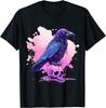 Kawaii Pastel Goth Cute Creepy Cat Bat Skeleton T-Shirt Print Original Design Gifts T Shirts Mens Clothing Camisas Streetwear