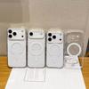Прозрачный противоударный магнитный чехол Magsafe для iPhone 17 16 15 14 13 12 11 Pro Max 17 Air 16e Задняя крышка для беспроводной зарядки