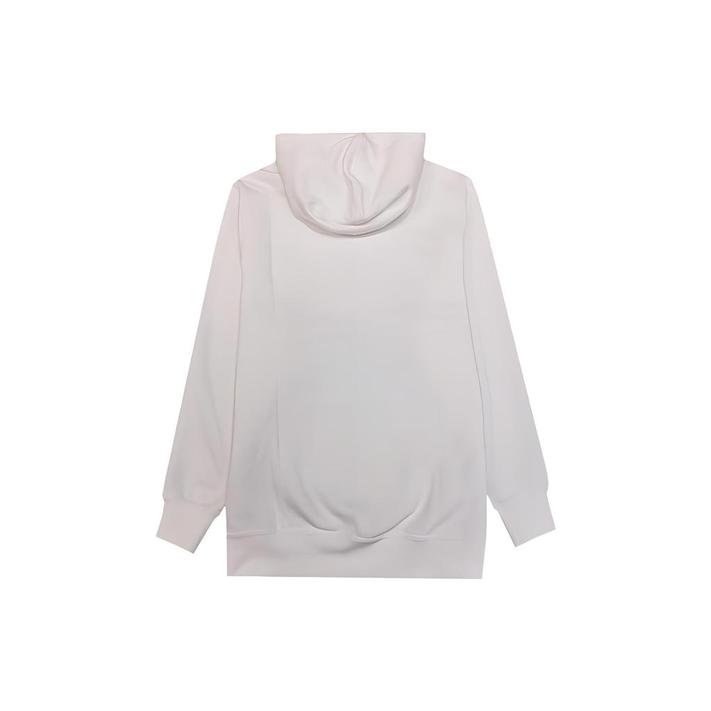(WMNS) Nike Big Swoosh Dot Logo Pullover Hoodie 'White' Women's CU4528-100