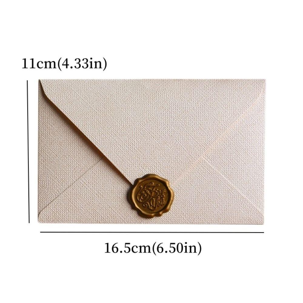 10Pcs Invitation Card Blessing Thank Envelope Simple Greeting Card Retro Envelope Teachers' Day