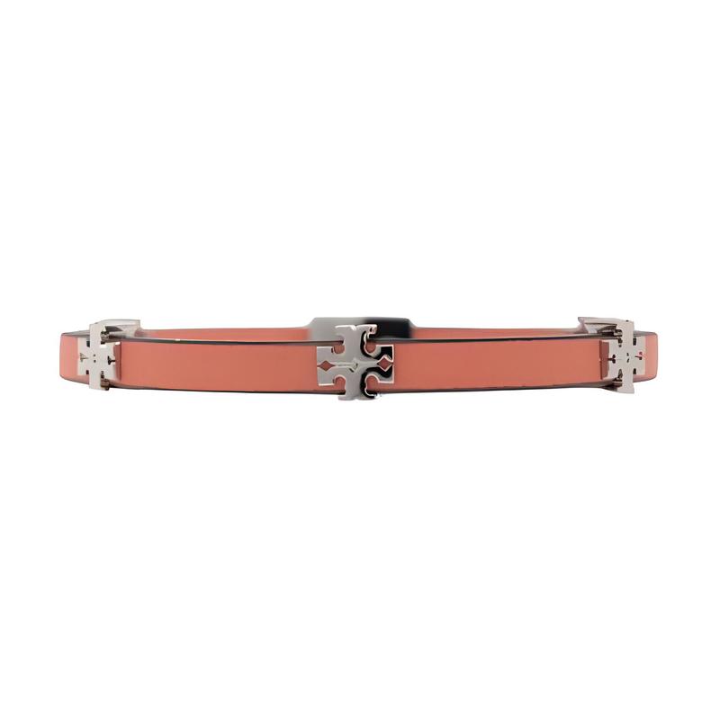 Tory Burch Браслет из искусственной кожи с логотипом бренда для женщин, коричневый 1601500650-brown M/L