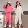 Girls Spring and Autumn Casual Sports Two-piece Suit