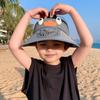 Детская шляпа со встроенным вентилятором, мультяшная форма, очень широкие поля, защита от УФ-лучей, солнцезащитная