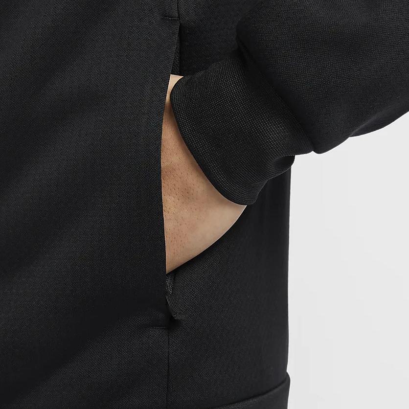 Nike Куртка с капюшоном на молнии с длинным рукавом Therma-Fit Мужские куртки Черный FZ1108010