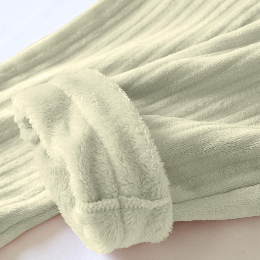 Женские модные флисовые утепленные длинные пижамные брюки