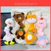 Мягкая Плюшевая Брелок-Ключница Looney Tails С Гибкой Длинной Шеей Для Украшения Сумки