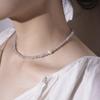 Kiee Oshimu (Silver925) 504 Silver Pearl Spot Necklace