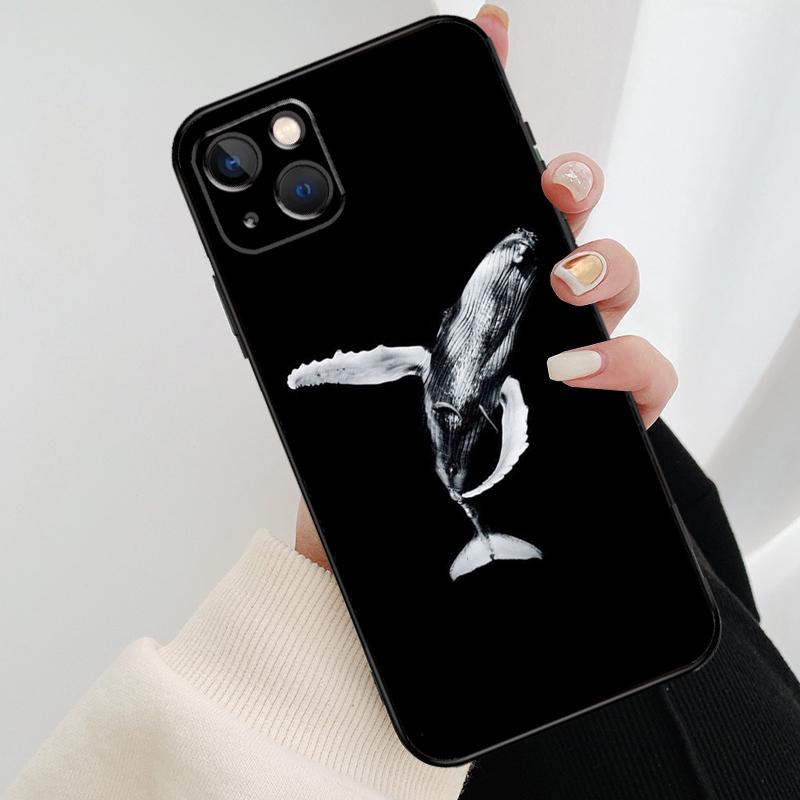 Чехол для телефона 'Океанская китовая акула и волны' для iPhone 17 Pro Max 14 13 12 11 15 16 Pro Max mini 16 15 Plus 16e 17 Air