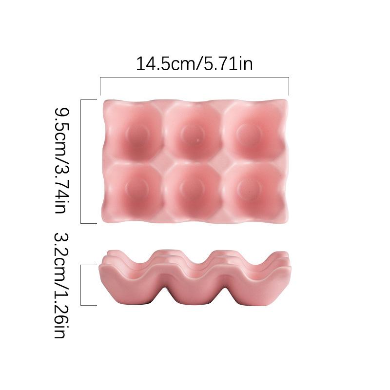 6 сеток, держатель для яиц, керамический противоскользящий ящик для яиц, холодильник, противоударный держатель для яиц, ящик для хранения, организация домашнего хранения