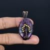 Amethyst Pendant Gemstone Jewelry, 999 Copper Wire Wrapped Pendant, Gift For Women Handmade Pendant