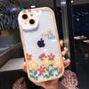 Чехол для телефона с милым мультяшным цветком и фруктами для Iphone 14 13 11 12 Pro Max Xs Max Xr X Xs 14pro, прозрачный противоударный бампер, мягкая задняя крышка